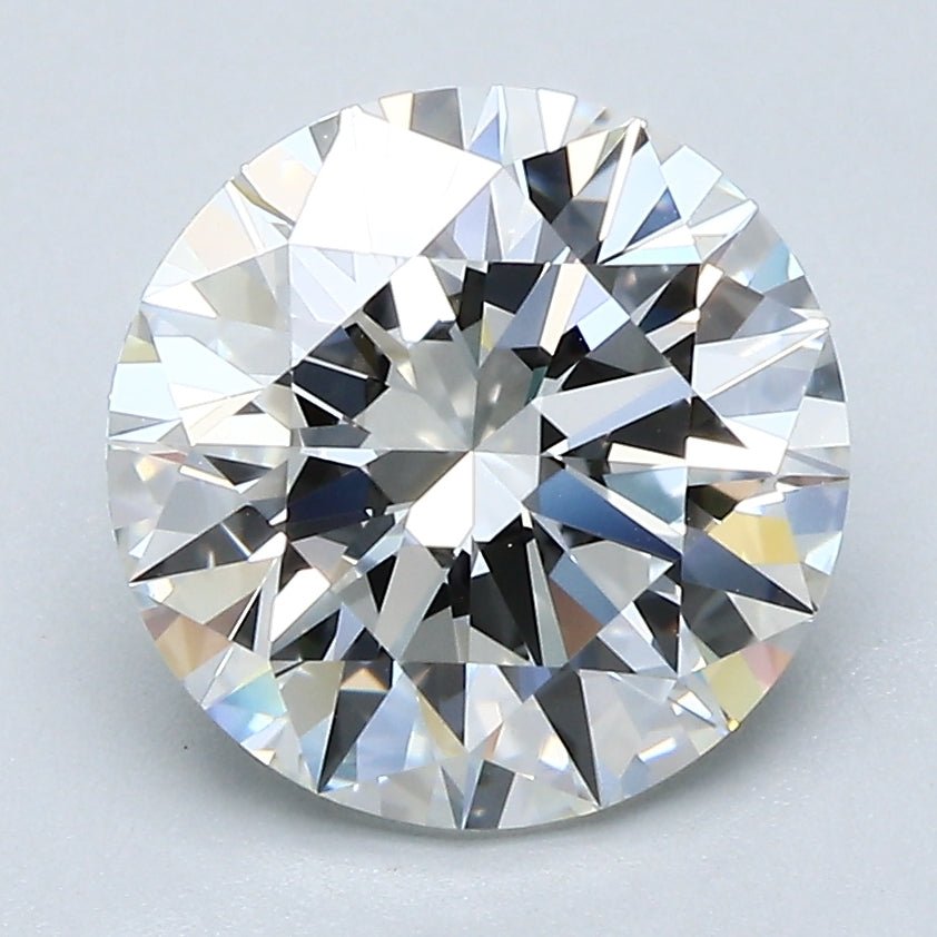 3 Carat Round - Natural Diamond - 3.07 - F - IF - EX - EX - EX - Diamonds By Rothschild