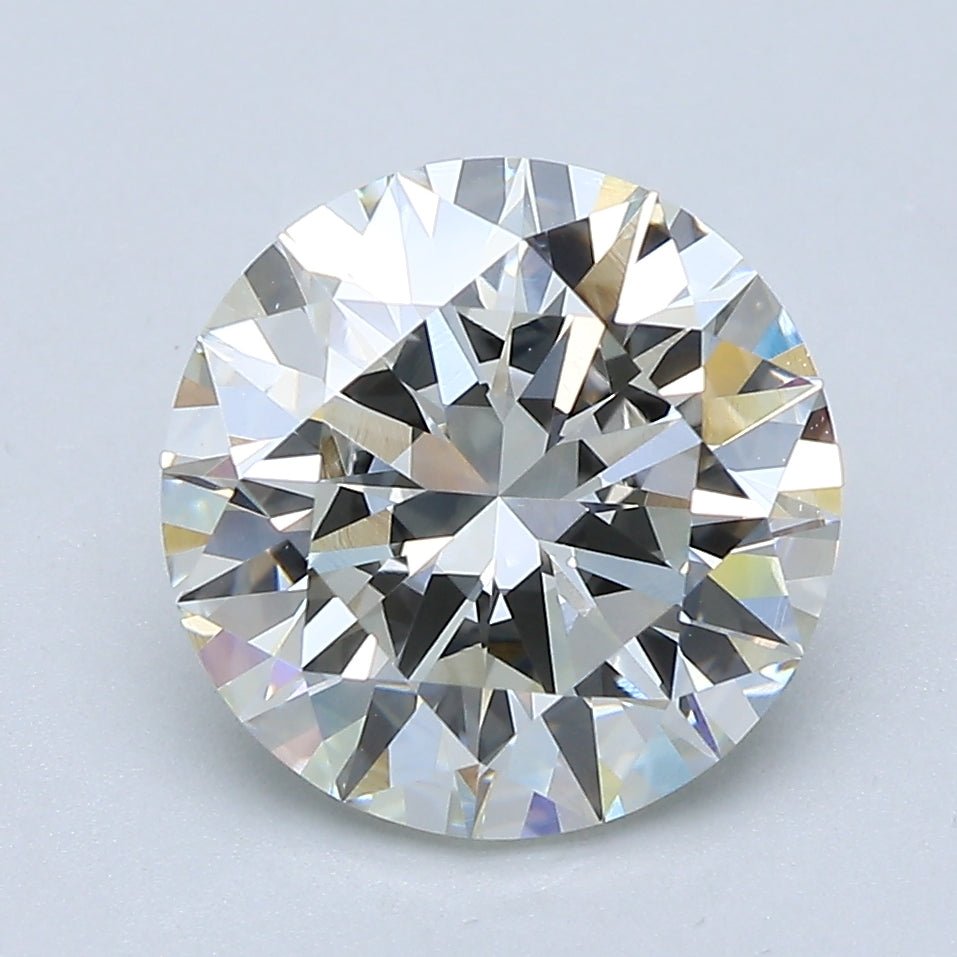 3 Carat Round - Natural Diamond - 3.08 - J - VS2 - EX - EX - EX - Diamonds By Rothschild