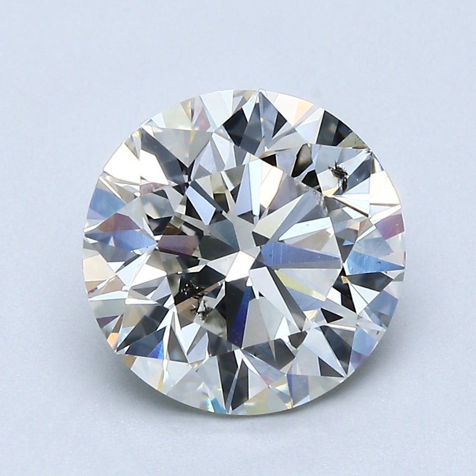 3 Carat Round - Natural Diamond - 3.11 - J - SI2 - EX - EX - EX - Diamonds By Rothschild