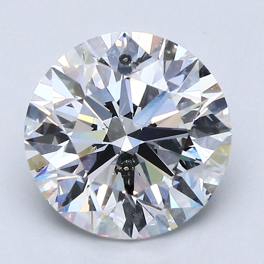 3 Carat Round - Natural Diamond - 3.12 - E - SI2 - EX - EX - EX - Diamonds By Rothschild