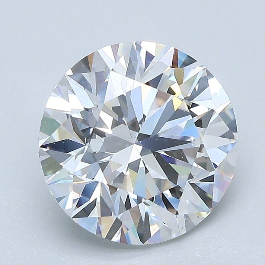 3 Carat Round - Natural Diamond - 3.12 - F - VS2 - EX - EX - EX - Diamonds By Rothschild