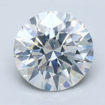 3 Carat Round - Natural Diamond - 3.3 - H - SI2 - EX - EX - EX - Diamonds By Rothschild