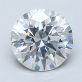 3 Carat Round - Natural Diamond - 3.3 - H - SI2 - EX - EX - EX - Diamonds By Rothschild