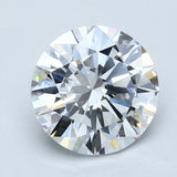 3 Carat Round - Natural Diamond - 3.32 - D - VS1 - EX - EX - EX - Diamonds By Rothschild