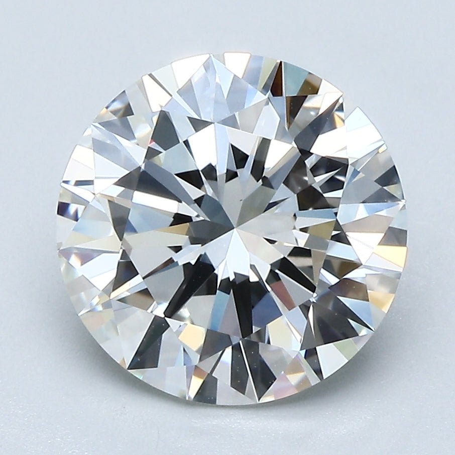 3 Carat Round - Natural Diamond - 3.34 - H - Very Slightly Included - EX - EX - EX - Diamonds By Rothschild