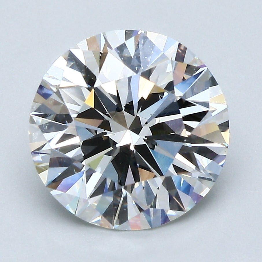 3 Carat Round - Natural Diamond - 3.39 - H - VS2 - VG - VG - VG - Diamonds By Rothschild