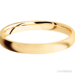 3 mm wide Domed 14K Yellow Gold band. - Diamonds By Rothschild