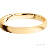 3 mm wide Domed 14K Yellow Gold band. - Diamonds By Rothschild