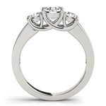 3 Stone Round Channel Engagement Ring - Diamonds By Rothschild