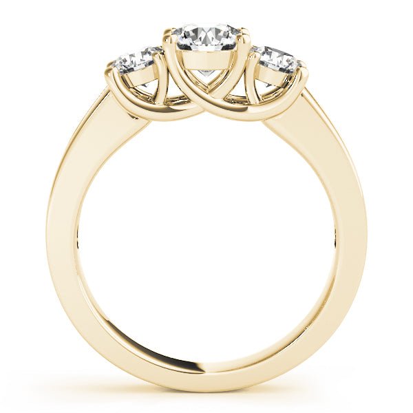 3 Stone Round Channel Engagement Ring - Diamonds By Rothschild