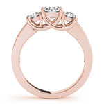 3 Stone Round Channel Engagement Ring - Diamonds By Rothschild