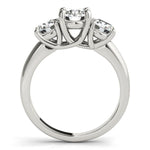 3 Stone Round Trellis Engagement Ring - Diamonds By Rothschild