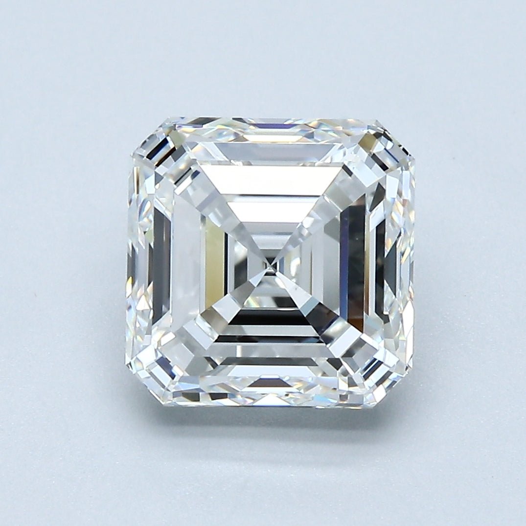 3.5 Carat Asscher - Natural Diamond - 3.5 - G - VVS2 - EX - EX - Diamonds By Rothschild