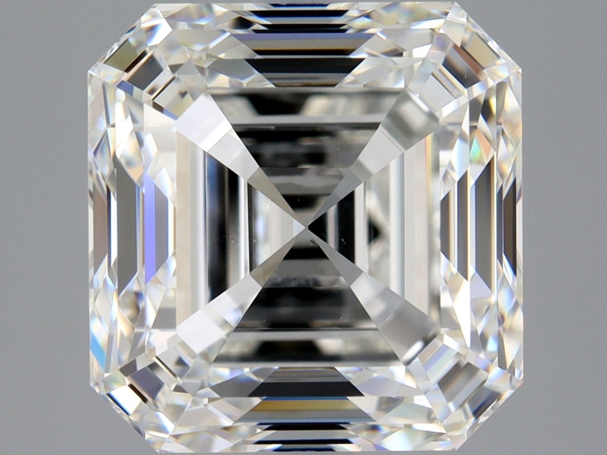 3.5 Carat Asscher - Natural Diamond - 3.5 - H - VS2 - VG - EX - EX - Diamonds By Rothschild