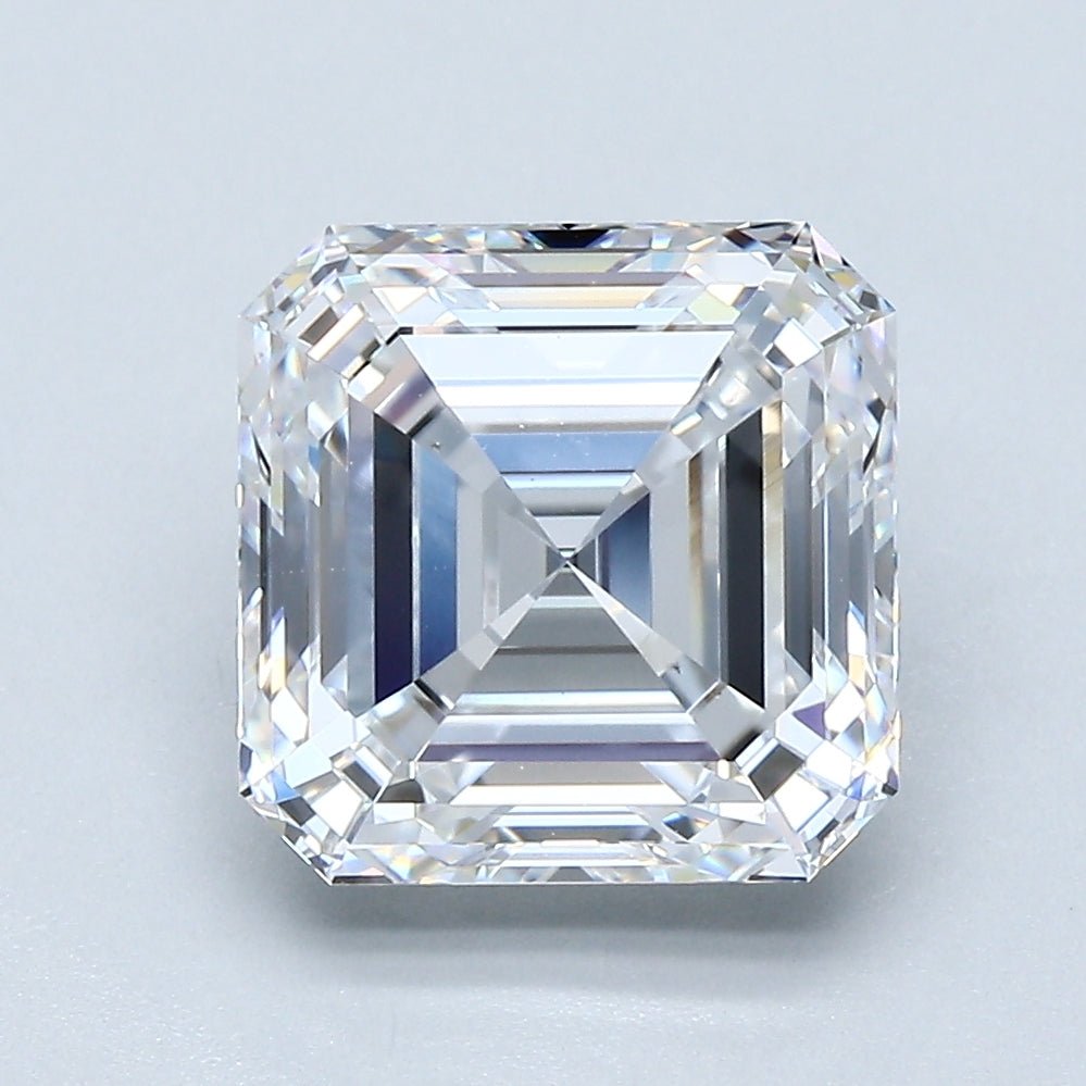 3.5 Carat Asscher - Natural Diamond - 3.51 - D - VS2 - EX - EX - EX - Diamonds By Rothschild