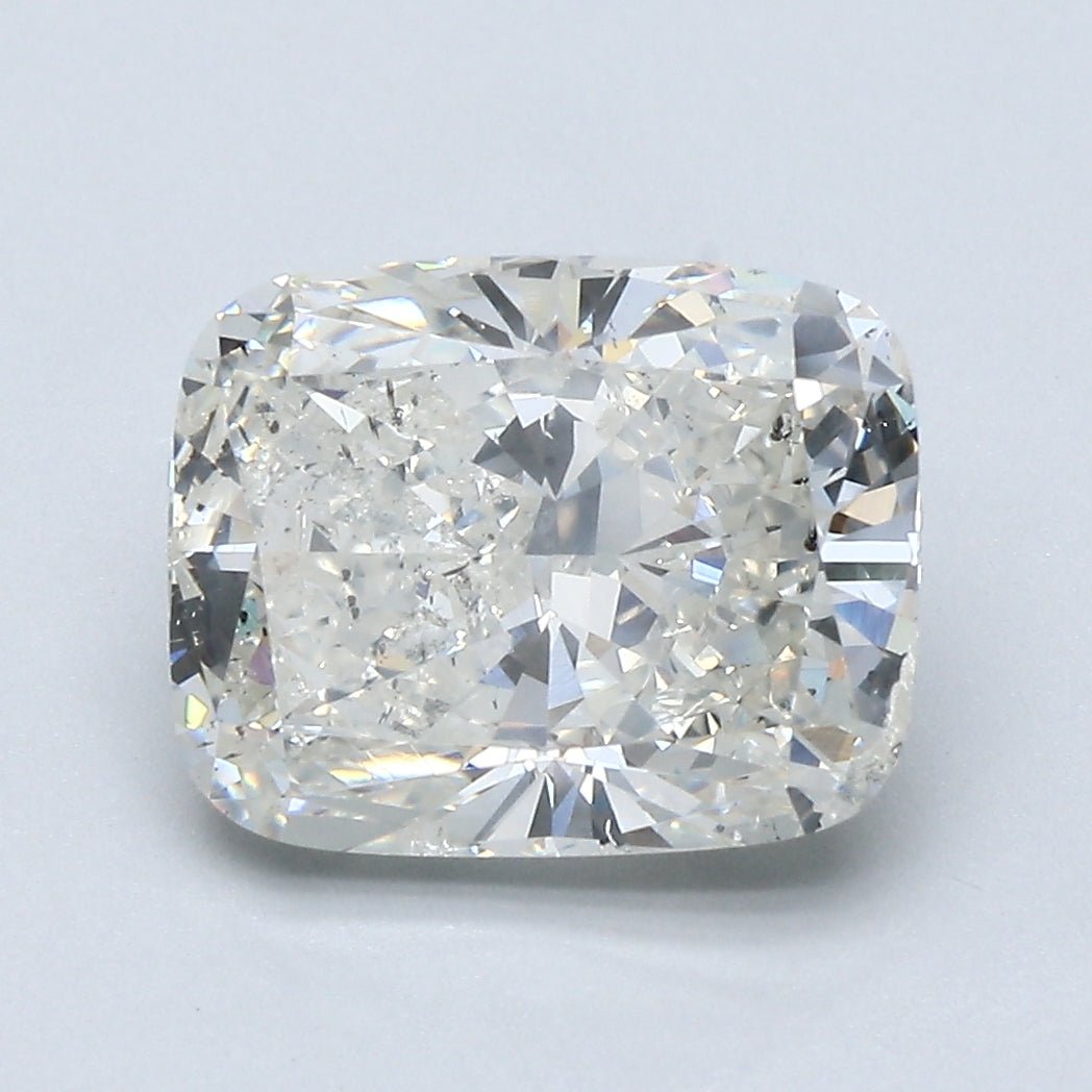 3.5 Carat Cushion Cut Natural Diamond - I SI2 - 3.51ct - EX Cut Grade - Diamonds By Rothschild