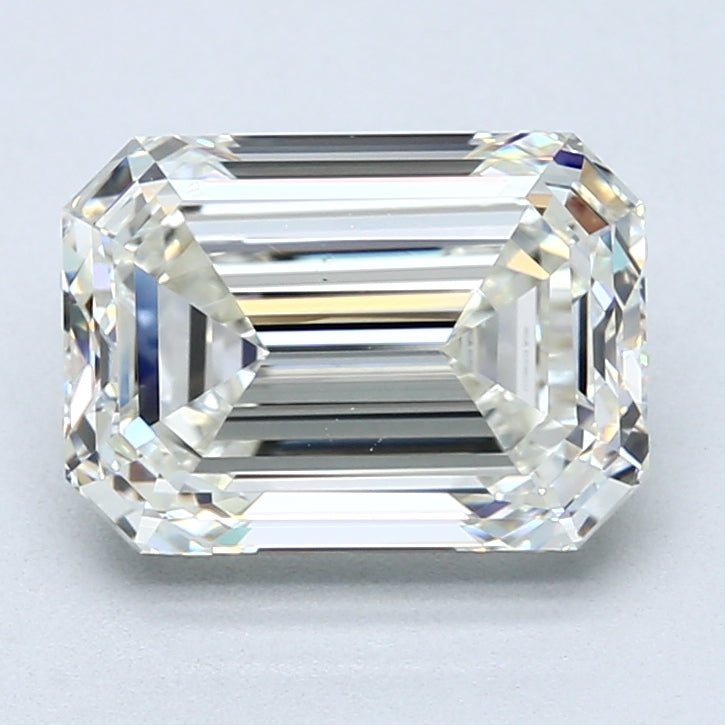 3.5 Carat Emerald Cut Natural Diamond - J VS2 - 3.5ct - VG Cut Grade - Diamonds By Rothschild