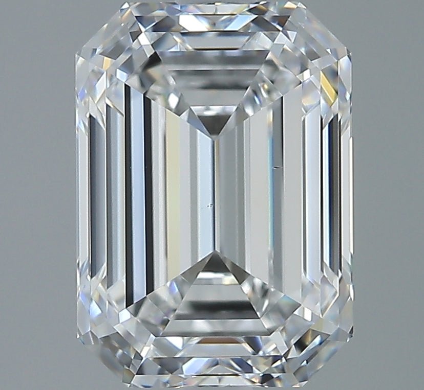 3.5 Carat EMERALD - Natural Diamond - 3.52 - E - VS2 - VG - EX - EX - Diamonds By Rothschild