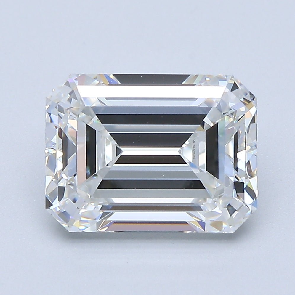 3.5 Carat Emerald - Natural Diamond - 3.68 - F - VS1 - VG - EX - EX - Diamonds By Rothschild
