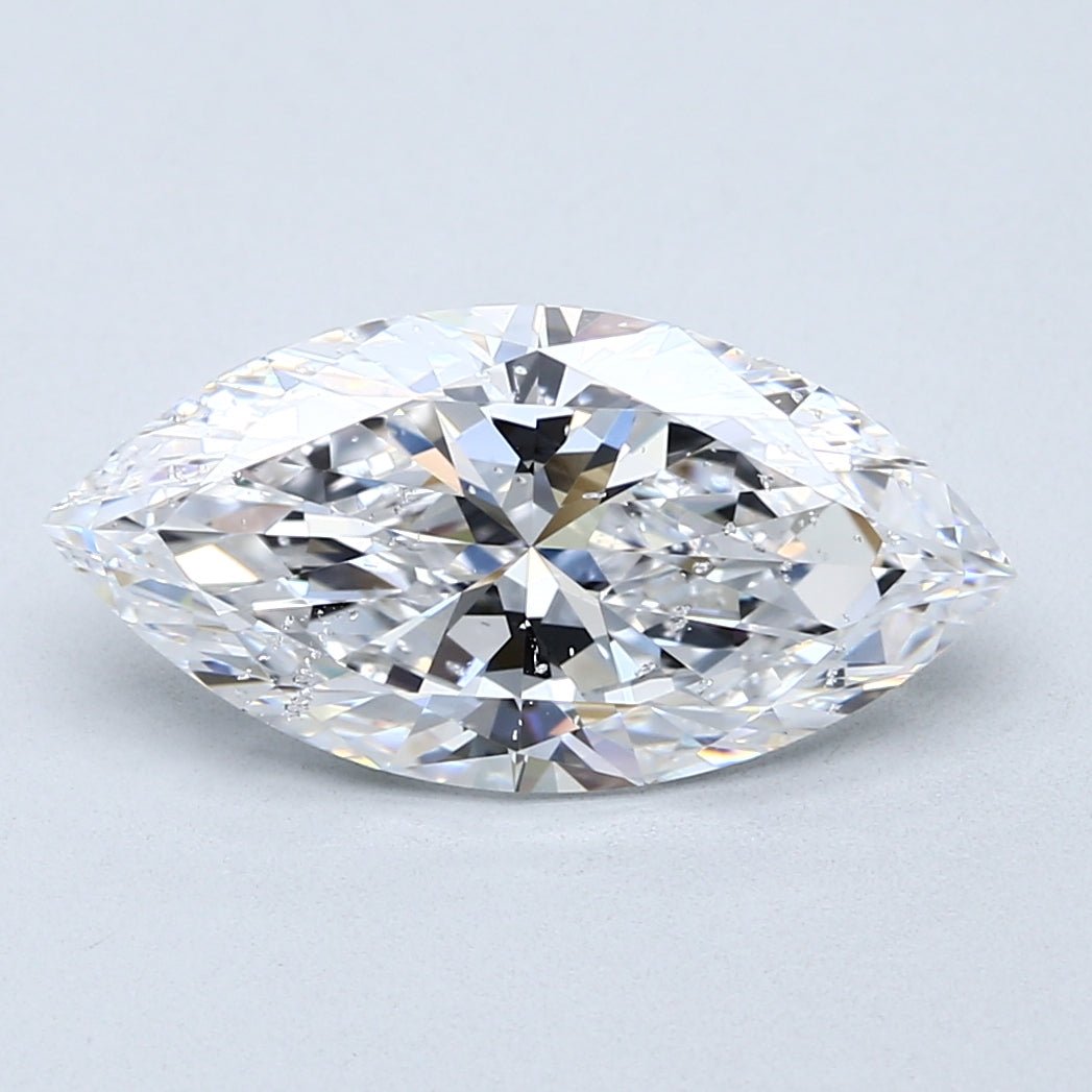 3.5 Carat Marquise - Natural Diamond - 3.51 - D - SI2 - EX - EX - EX - Diamonds By Rothschild