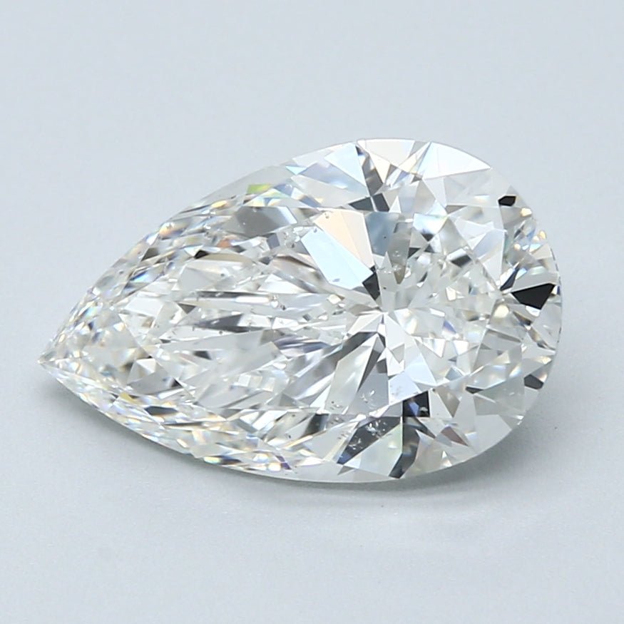 3.5 Carat Natural Diamond - PEAR - 3.4 - G - SI1 - Diamonds By Rothschild