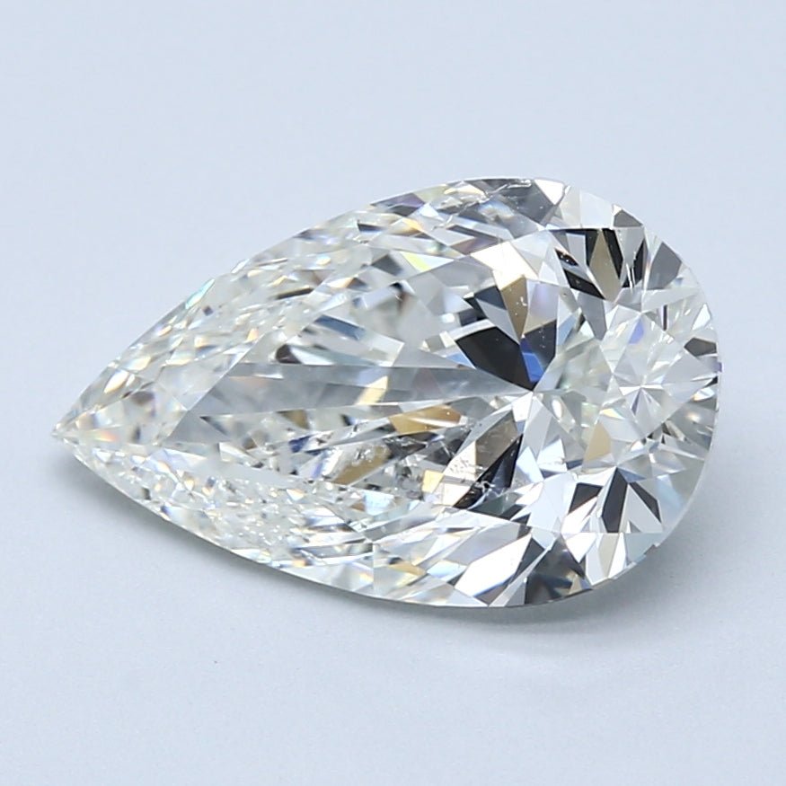 3.5 Carat Natural Diamond - PEAR - 3.51 - I - SI2 - Diamonds By Rothschild