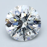 3.5 Carat Natural Diamond - Round - 3.55 - F - VS2 - Diamonds By Rothschild