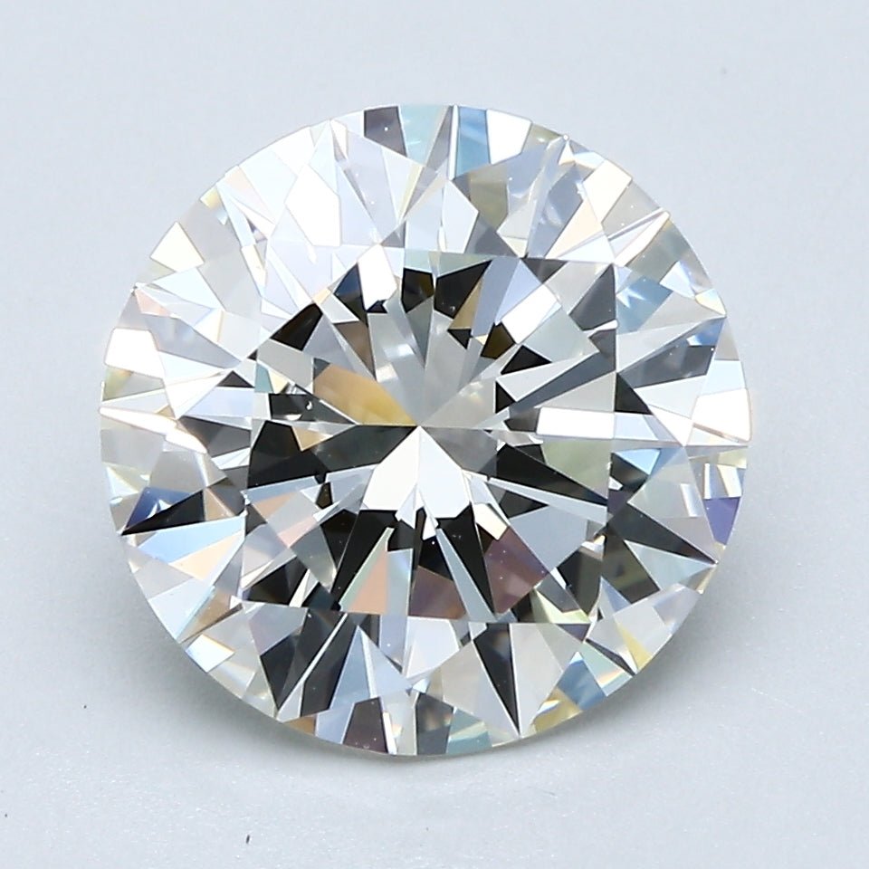 3.5 Carat Natural Diamond - Round - 3.57 - J - VVS2 - Diamonds By Rothschild
