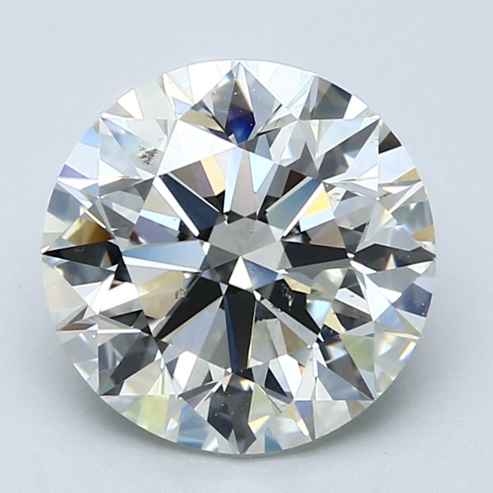 3.5 Carat Natural Diamond - Round - 3.71 - J - SI1 - Diamonds By Rothschild