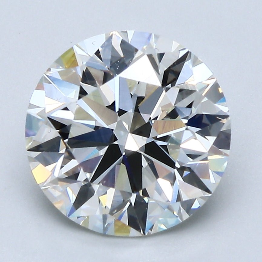 3.5 Carat Round Cut Natural Diamond - G VS2 - 3.41ct - EX Cut Grade