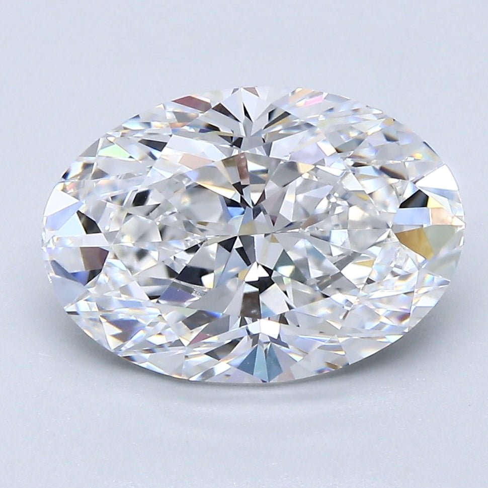 3.5 Carat Oval - Natural Diamond - 3.38 - D - VS1 - EX - EX - VG - Diamonds By Rothschild