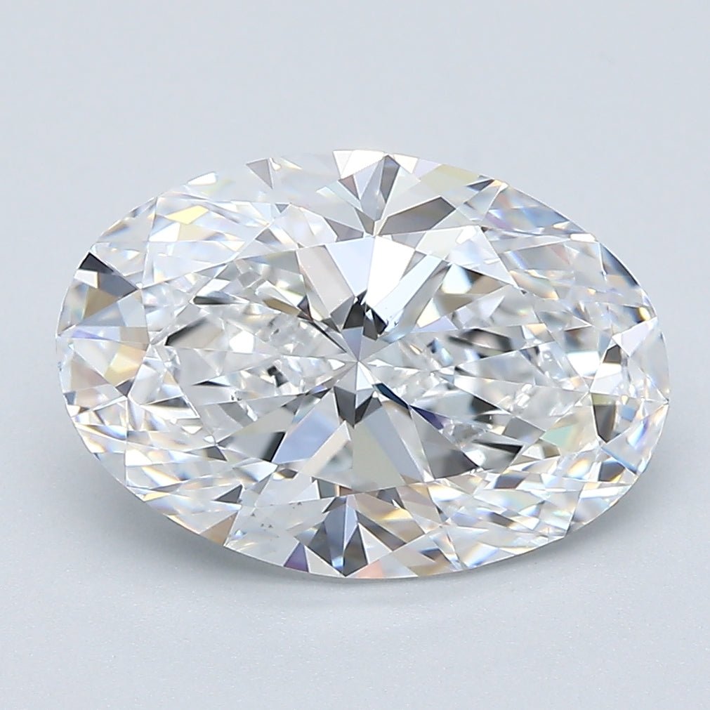 3.5 Carat Oval - Natural Diamond - 3.5 - D - VS2 - VG - EX - EX - Diamonds By Rothschild
