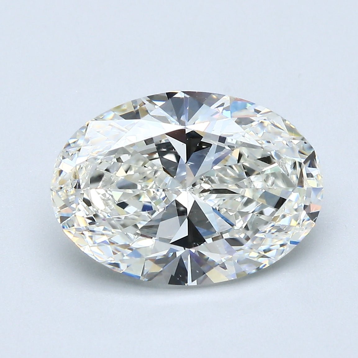 3.5 Carat Oval - Natural Diamond - 3.5 - H - VS2 - EX - VG - Diamonds By Rothschild