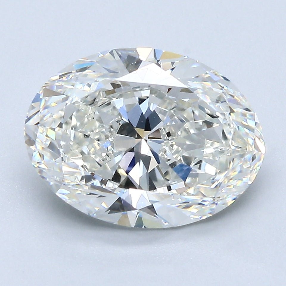 3.5 Carat Oval - Natural Diamond - 3.5 - H - VVS2 - EX - EX - EX - Diamonds By Rothschild