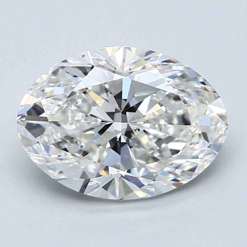 3.5 Carat Oval - Natural Diamond - 3.51 - G - SI1 - VG - EX - EX - Diamonds By Rothschild