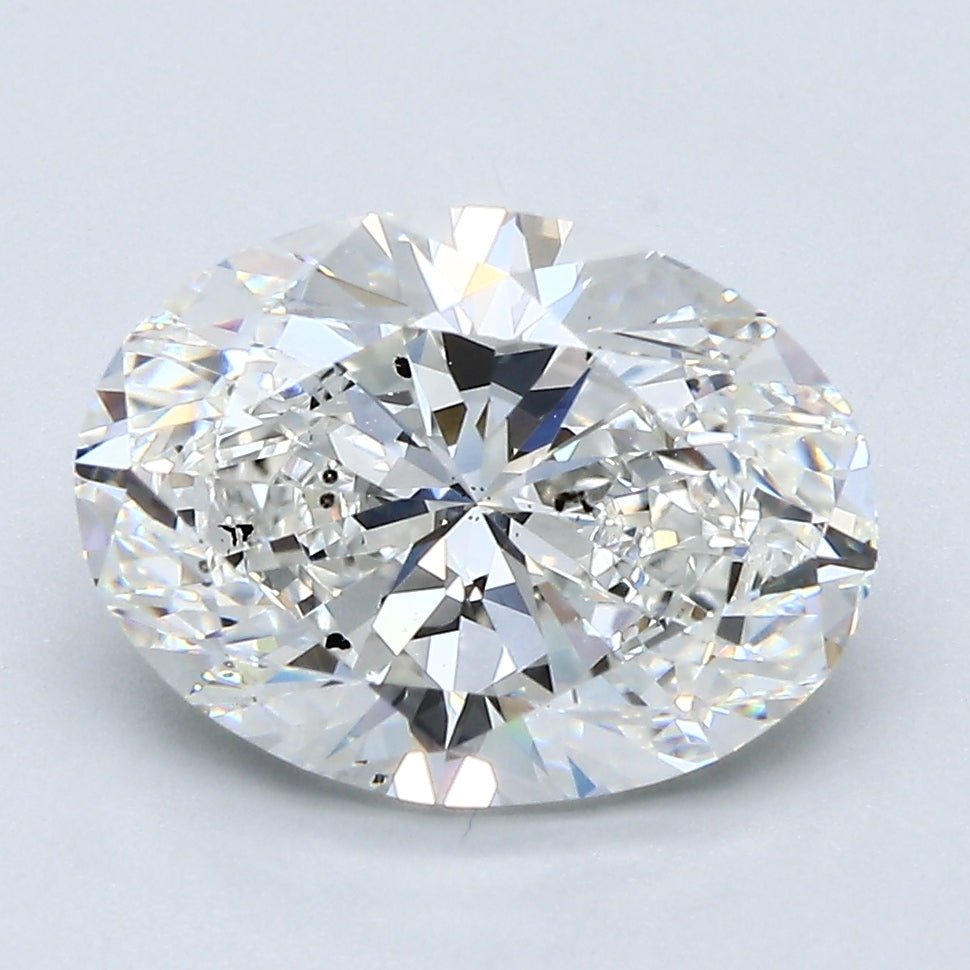 3.5 Carat Oval - Natural Diamond - 3.51 - G - SI2 - VG - EX - VG - Diamonds By Rothschild