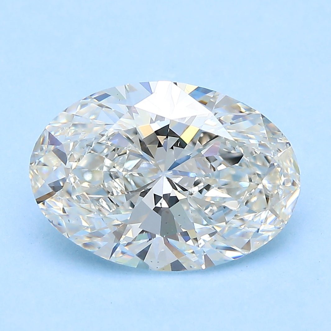 3.5 Carat Oval - Natural Diamond - 3.51 - H - SI1 - EX - EX - Diamonds By Rothschild