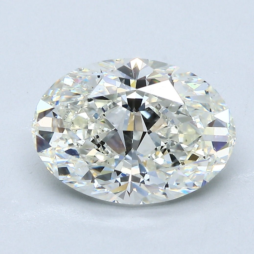3.5 Carat Oval - Natural Diamond - 3.51 - J - SI1 - VG - EX - EX - Diamonds By Rothschild