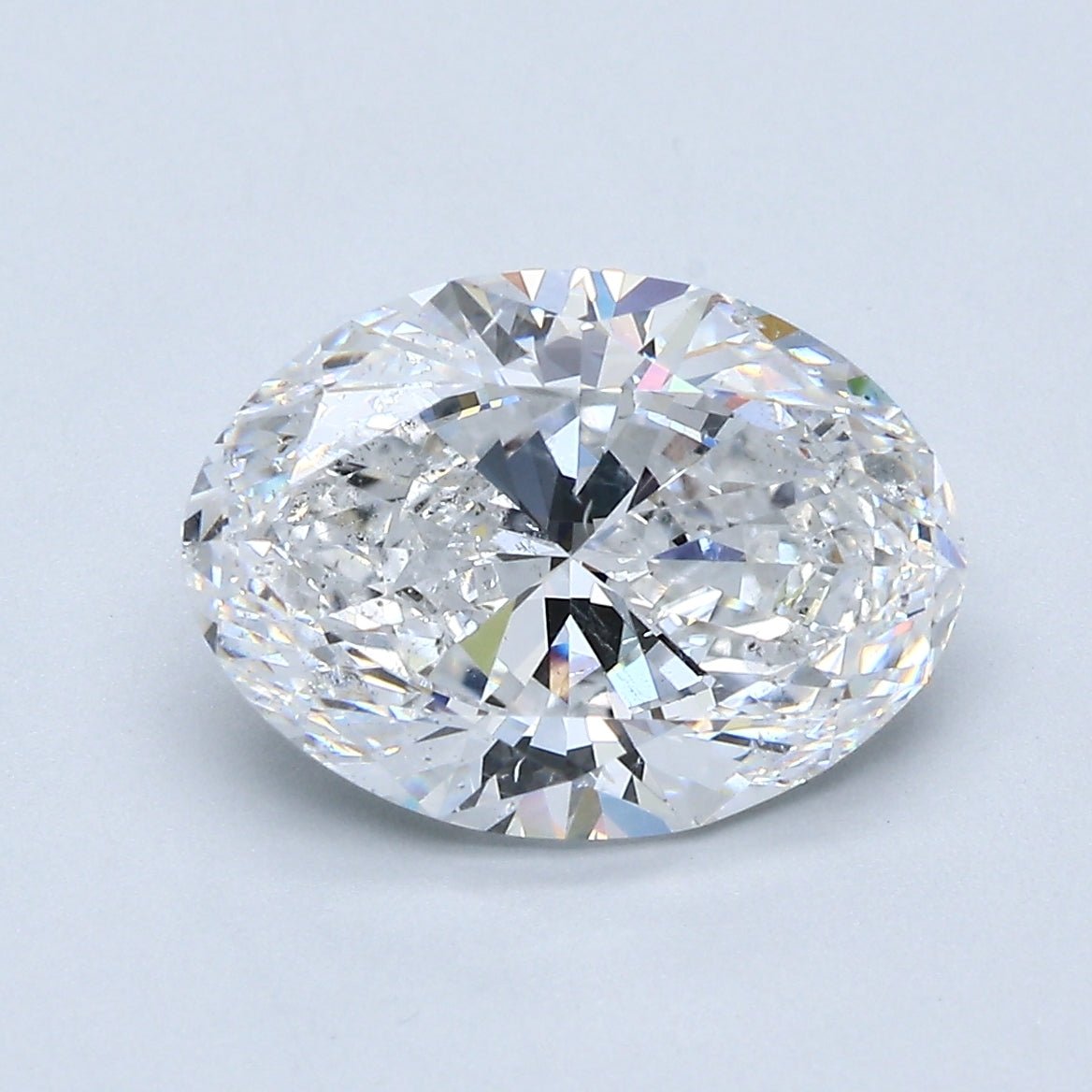 3.5 Carat Oval - Natural Diamond - 3.52 - D - SI2 - VG - EX - EX - Diamonds By Rothschild