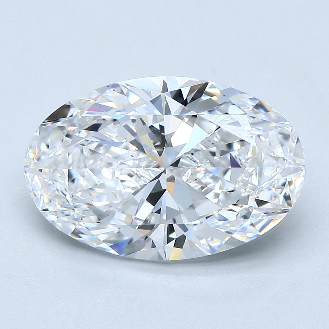 3.5 Carat Oval - Natural Diamond - 3.52 - D - VS2 - VG - EX - EX - Diamonds By Rothschild