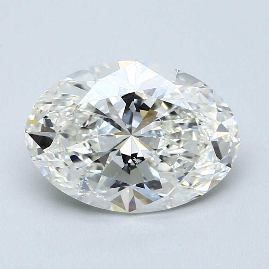 3.5 Carat Oval - Natural Diamond - 3.52 - J - SI1 - VG - EX - EX - Diamonds By Rothschild