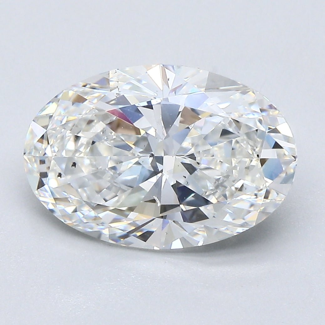 3.5 Carat OVAL - Natural Diamond - G - SI1 - 3.5 - EX - EX - EX - Diamonds By Rothschild