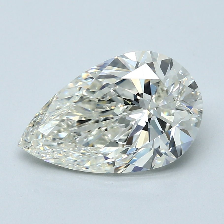 3.5 Carat Pear - Natural Diamond - 3.5 - I - VS1 - VG - EX - EX - Diamonds By Rothschild