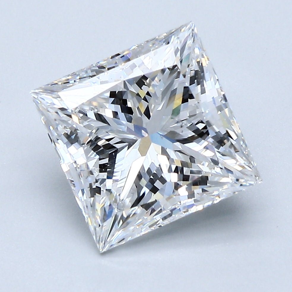 3.5 Carat Princess - Natural Diamond - 3.51 - D - Slightly Included - VG - EX - EX - Diamonds By Rothschild