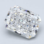 3.5 Carat Radiant Cut Natural Diamond - E SI2 - 3.51ct - EX Cut Grade - Diamonds By Rothschild