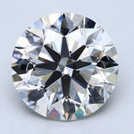 3.5 Carat Round Cut Natural Diamond - I VS2 - 3.55ct - EX Cut Grade - Diamonds By Rothschild