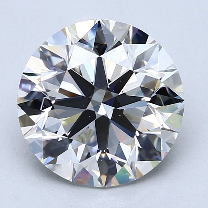 3.5 Carat Round Cut Natural Diamond - I VS2 - 3.55ct - EX Cut Grade - Diamonds By Rothschild