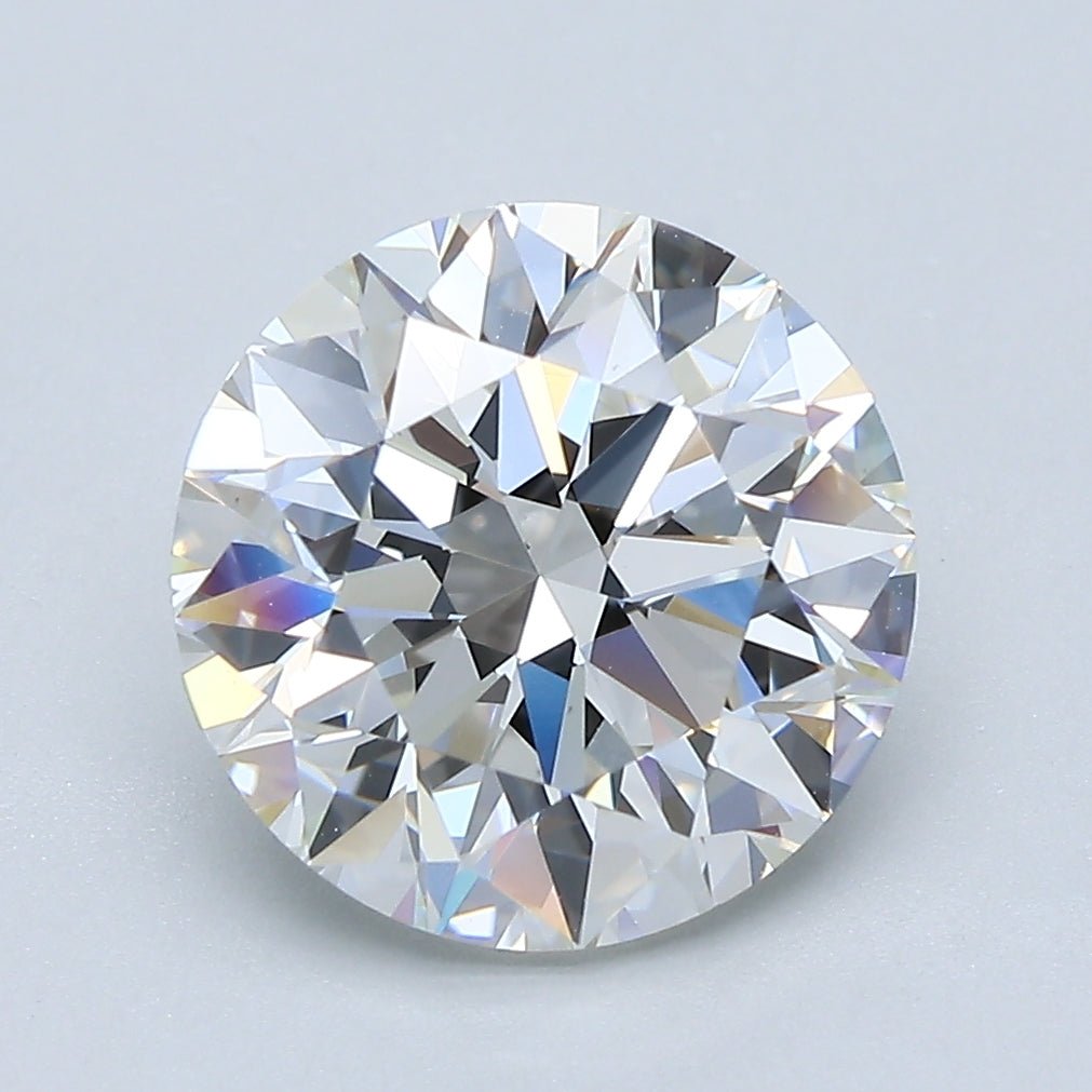 3.5 Carat Round - Natural Diamond - 3.45 - F - VS1 - EX - EX - EX - Diamonds By Rothschild
