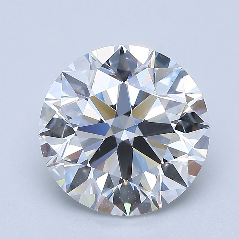 3.5 Carat Round - Natural Diamond - 3.5 - D - VS2 - EX - EX - EX - Diamonds By Rothschild