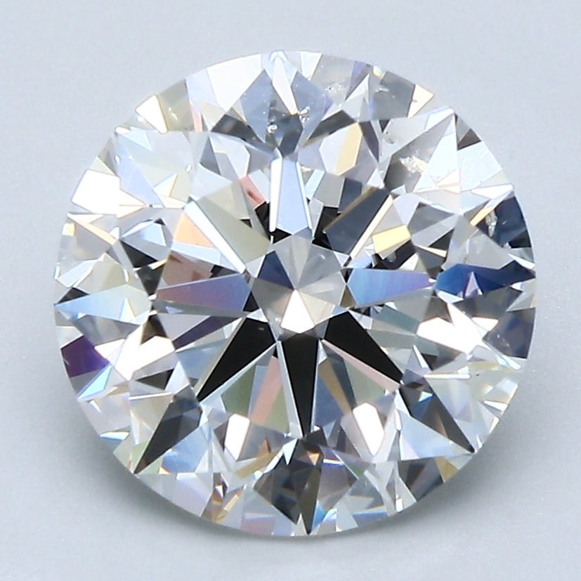 3.5 Carat Round - Natural Diamond - 3.5 - F - SI1 - EX - EX - EX - Diamonds By Rothschild